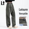 izzue Unisex American Retro Loose Fit Cargo Pants