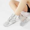 Scarpe Jazz Ballet Alte Scarpe Yoga Scarpe da Ginnastica Pelle PU Oro Argento Stivali da Ballo Donna Interno