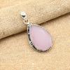 Ювелирный кулон ручной работы из стерлингового серебра 925 пробы с розовым халцедоном для женщин