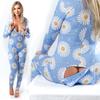 Women's Pajamas Valentine's Day Gift For A Girl Unzipped Daisy Xl