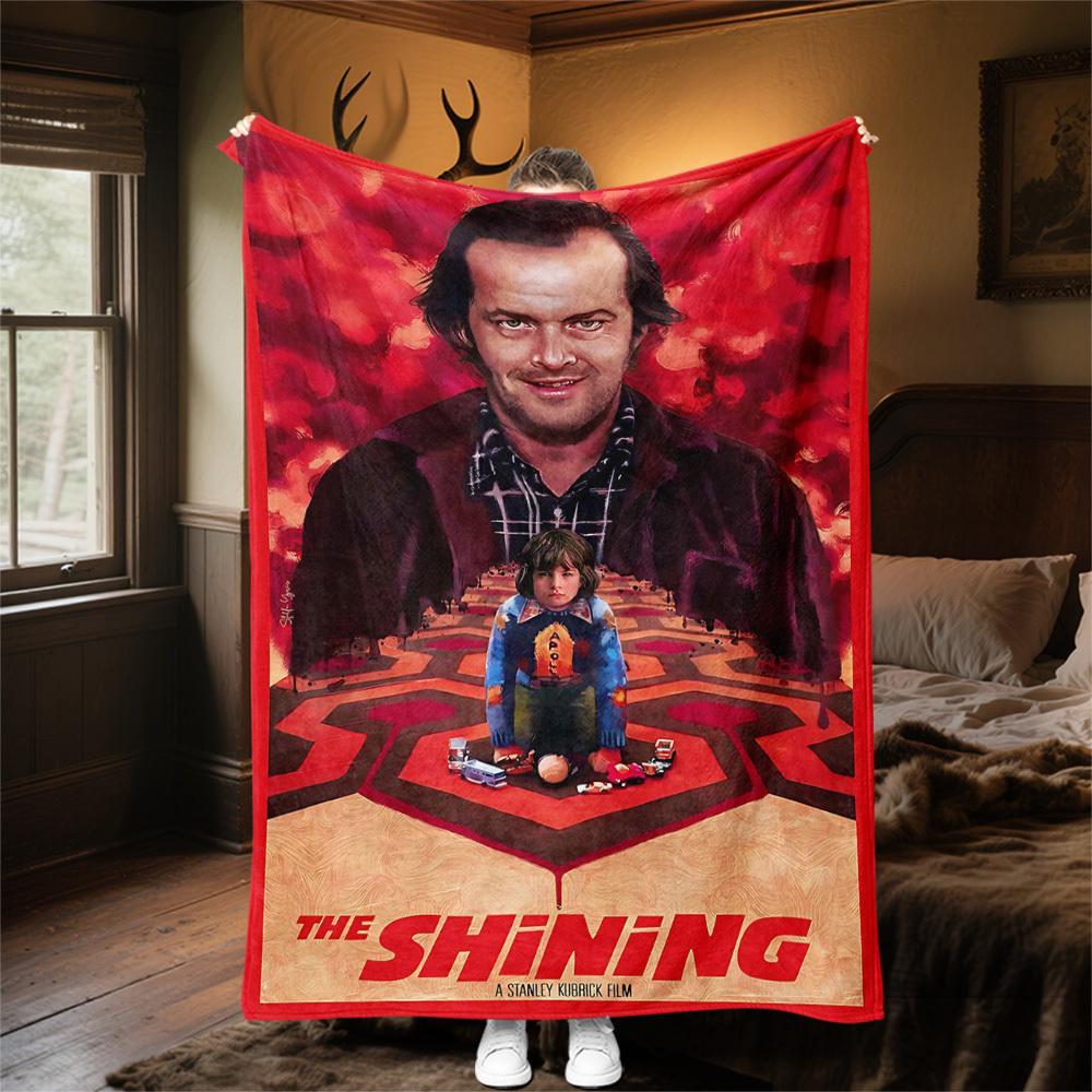 1pc The Shining Stanley KubrickOutdoor Flannel Blanket Soft Plush Decor for Picnics, camping,Bedroom, Playroom, or Lunch Breakn1232A