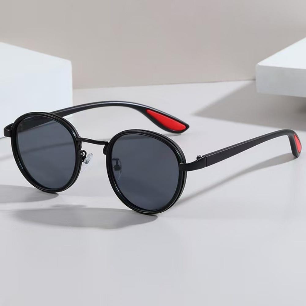 

Round Sunglasses Men Uv400 Gold Rimmed Sunglasses Round Sunglasses Women Functional For Photo Opportunities City Walking Parties чёрный