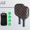 Professional Pickleball Set 2-Player Wood Paddle Racquets 4 Ball Pickleball Rackets Ball Sets Portable Bag