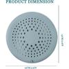 Shower Drain Hair Catcher Drain Cover Bathroom Tub with Suction Cup 5.9 Inches Silicone Sink Strainer Suit for Bathtub,