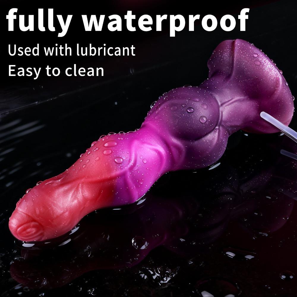 Special Shaped Spray Anal Plug Liquid Silicone Realistic Personal Trainer for Men Women Adult Use