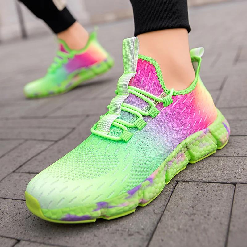 New Breathable Fashion Colorful Neutral Running Tennis Shoes High Quality Comfortable Versatile Casual Shoes Plus Size 36-46