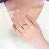 Elegant Cubic Zirconia Flower Bird Open Ring Women Party Wedding Jewelry Gift