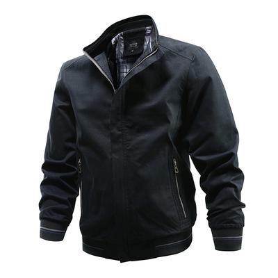 Ropa Casual de Primavera Otoño Abrigos de Piloto para Hombre Chaquetas Concisas de Algodón para Hombre Ropa Exterior de Alta Calidad