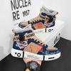 Autumn and Winter New Youth National Style Couple Non-slip Board Shoes Wear-resistant High-top Heightening Sports and Leisure Men's Shoes