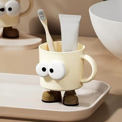 1 Pezzo di Tazza per Collutorio Tazza per Spazzolino da Denti Domestica Tazza per Spazzolino da Denti per Coppia Ragazza Cartone Animato Carino Tazza per Lavaggio Anti-Caduta