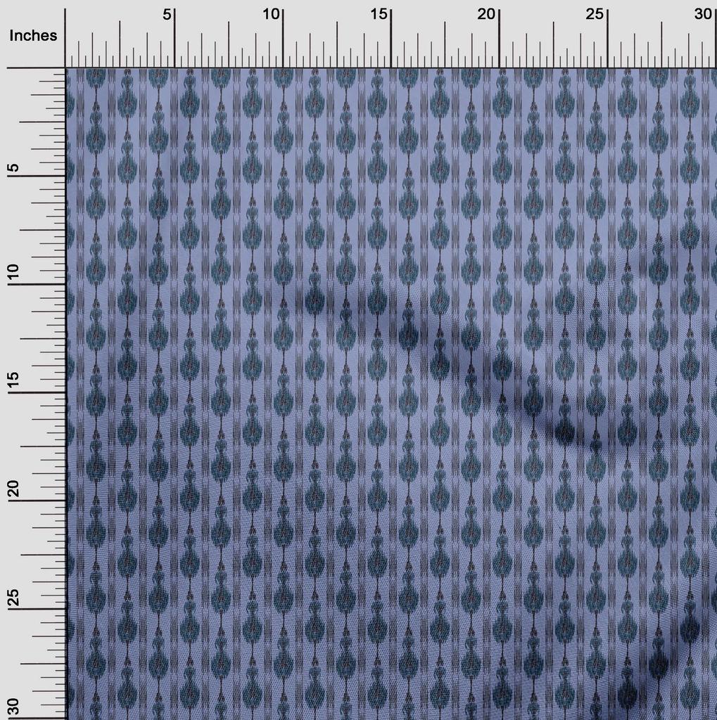 oneOone Cotton Flex Fabric Stripe Ikat Print Fabric By The Yard 40 Inch Wide