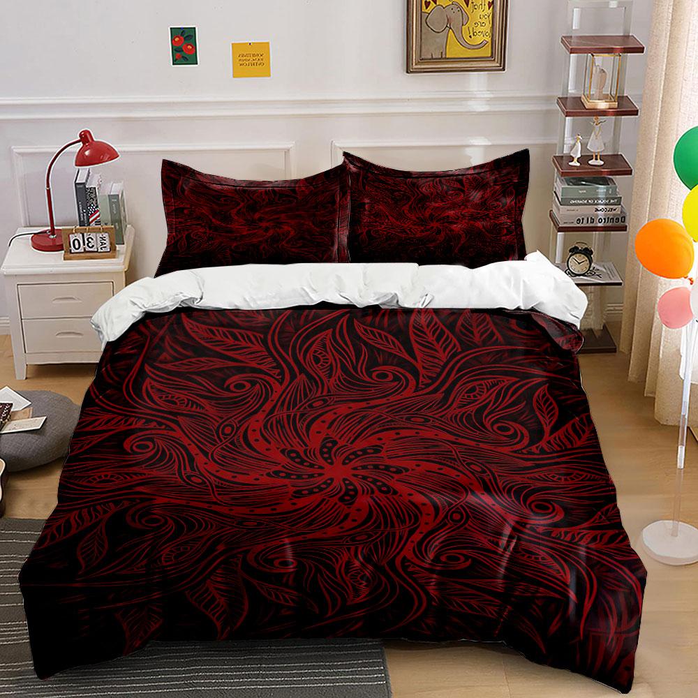 Swirling floral leaf patterns. Bedding sets Duvet cover sets Duvet covers Pillowcases(1* Duvet Cover 2* Pillowcases without duvet insert)