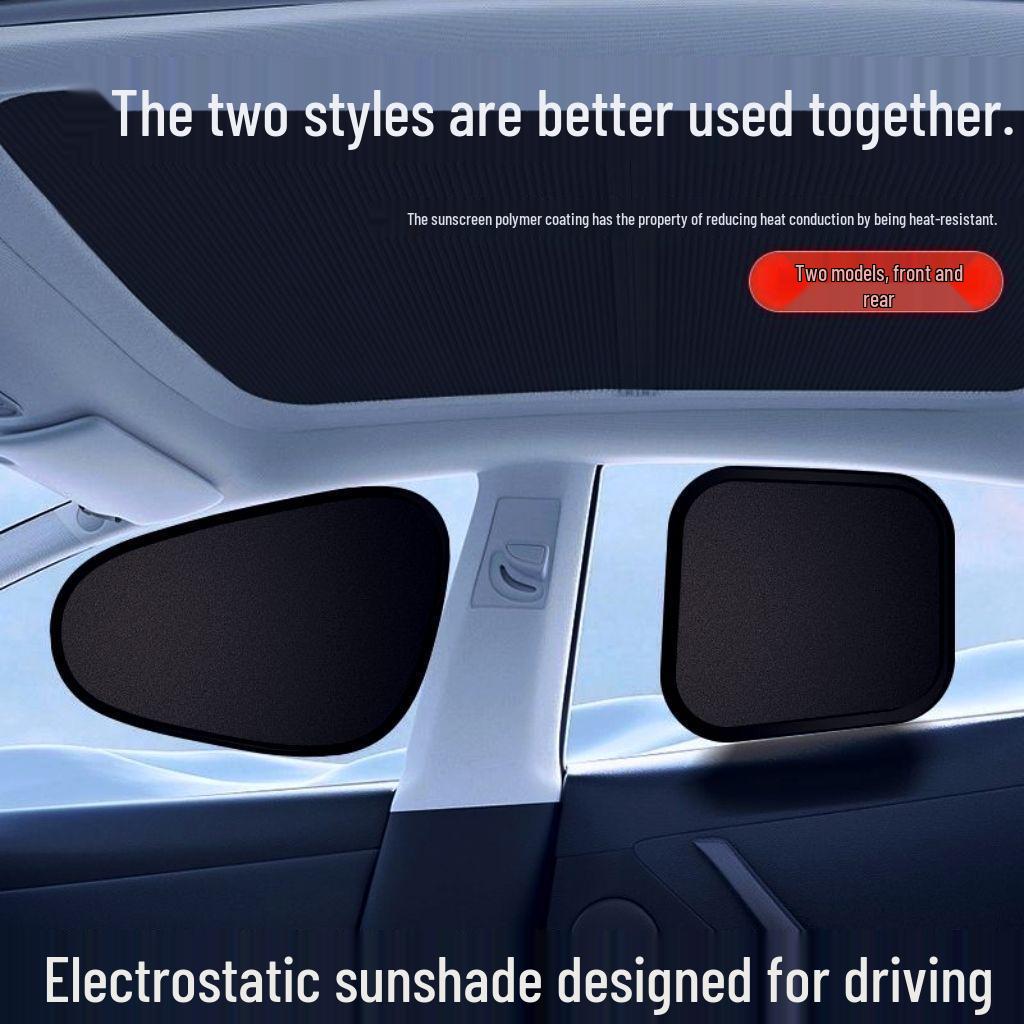 Car Window Sunshade: Static Sticker, Heat Insulation, UV Protection, Sun Block