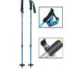 Two-Section Telescopic Aluminum Alloy Ski Poles 78-135cm Adjustable with Wrist Strap