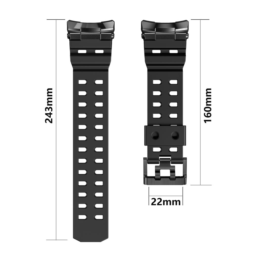 Rugged Sport Band For Samsung Galaxy Watch 8 40mm 44mm Strap Silicone Band with Stainless Steel Connector For Galaxy Watch 8 Classic 46mm
