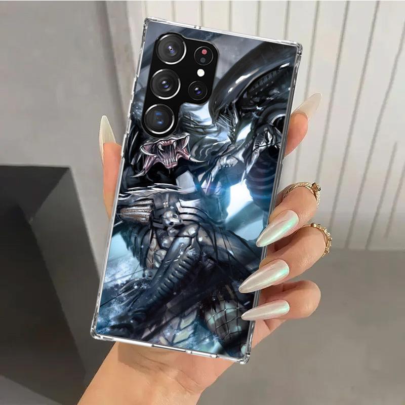 

Alien Vs Predator Painted Phone Case for Samsung Galaxy S26 S24 S23 Ultra S25 Edge S22 S21 Plus S20 FE + Soft Print Shell Funda Samsung S22