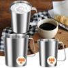 Stainless Steel Graduated Cup with Scale Milk Frothing Jug Stainless Steel Cup Coffee Making