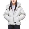 Li Ning Sports Jachetă caldă cu glugă din puf Jachetă de iarnă pentru femei Frost-White AYMP082-4