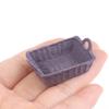 1/12 Dollhouse Miniature Mini Resin Storage Basket Model Accessories Toys