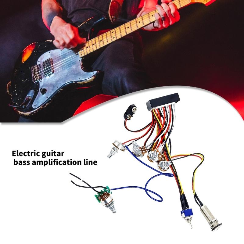 Multifunctional Plastic Amplifier Wiring Control Plate Wiring Suitable for Electric Guitar and Bass with Noise Reduction