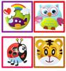 10pcs/box Children Paper Plate with Cartoon Diy Material for Educational Toys/kids Handmade Rainbow Paper Art Craft Toys
