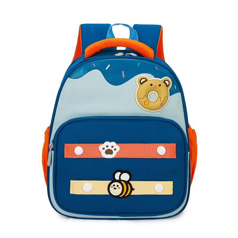 Trendy Lightweight Nylon Backpack For Kids Featuring Adorable Cartoon Design