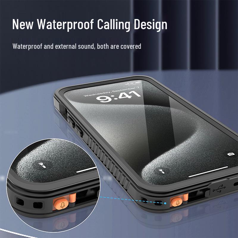 Apple iPhone Waterproof, Drop-Proof Protective Case: Compatible with 13, 14 Pro Max, 15, 16, 17e. For Outdoor Use.