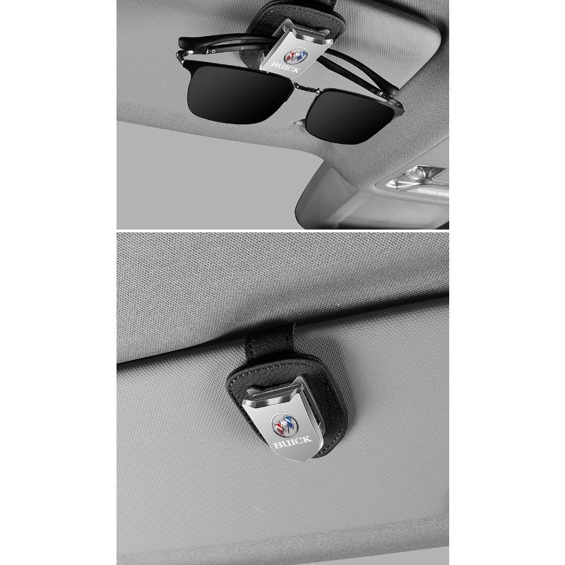 Auto Sun Visor Glasses Box Sunglasses Clip Card Ticket Holder Stand For Buick Verano Velite Lesabre Riviera Avenir GL6 GL8 Envision Excelle