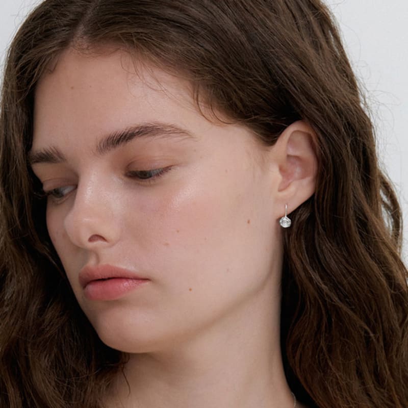 OVLA vintage rose hook earring_S JE050