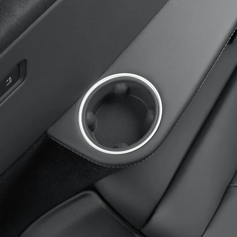 For Tesla Model YL 2025 Car Silicone Three Drain Cup Cover Beverage Holder Storage Slot Modification Car Sticker
