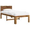 Single Bed Frame with Headboard ROSTOCK Natural 90 x 190 cm
