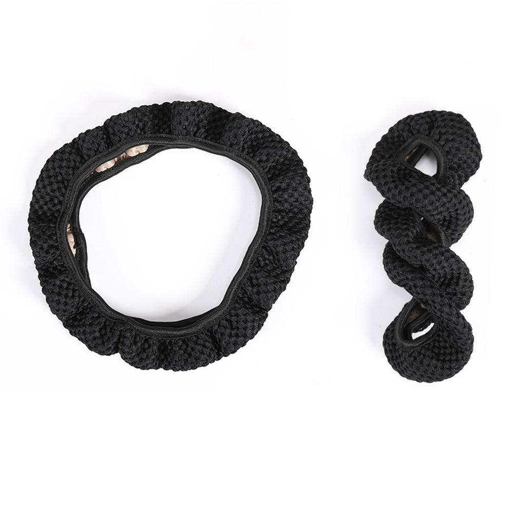 Car Universal Steering Wheel Cover Prevent Hand Sweat Inner No Steering Elastic Handle Comforta J1D4