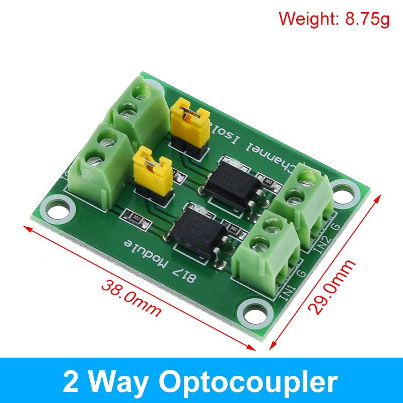 PC817 1 2 4 8 Channel Optocoupler Isolation Board Voltage Converter Adapter Module 3.6-30V Driver Photoelectric Isolated Module