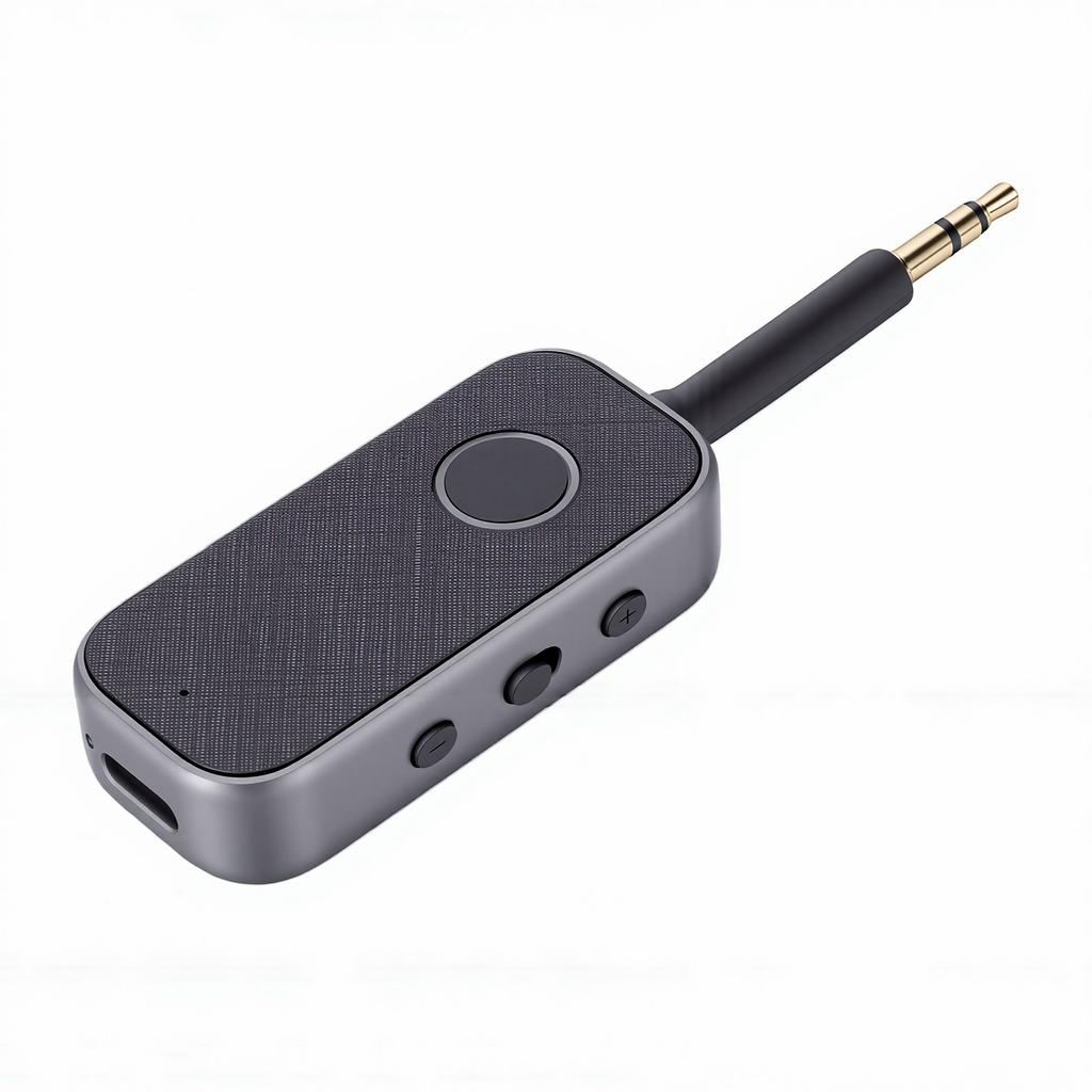 Bluetooth Car Adapter Bluetooth 6.0 2 in 1 Dual Connection AUX Hands Free Calling Wireless Car Sound Adapter