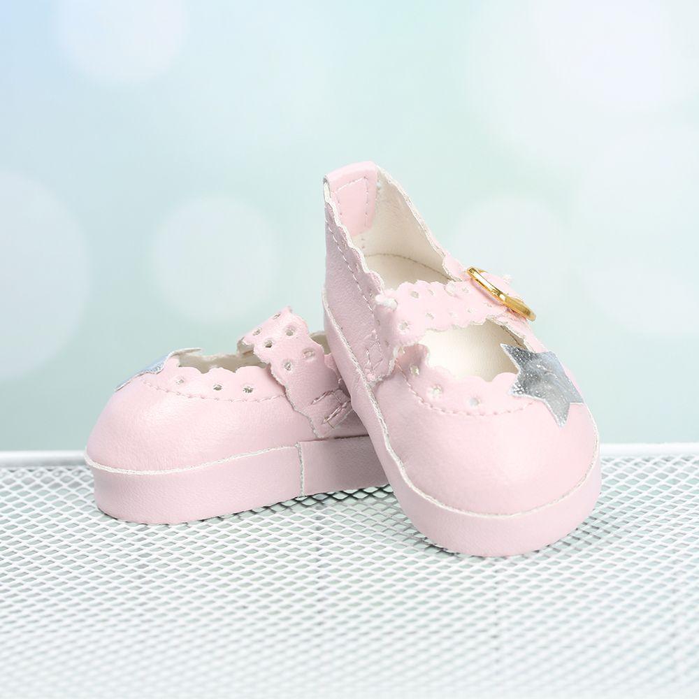 Children Clothing Accessories 16 Inch Doll Pentagram Toy Shoes PU Leather Shoes Doll Shoes