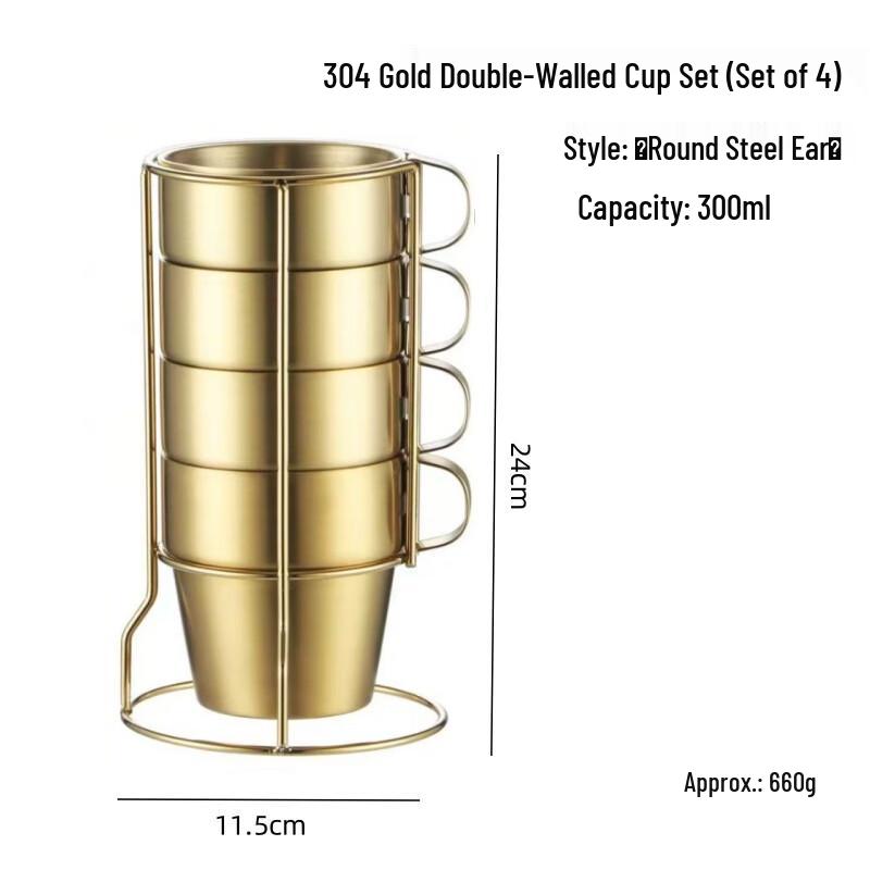 Di Rui En 304 Rostfritt Stål Isolerad Kaffemugg