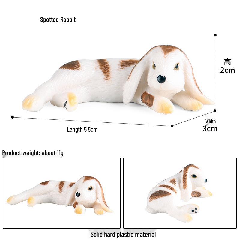 Children s Cognitive Solid White Rabbit Easter Ornament Toy
