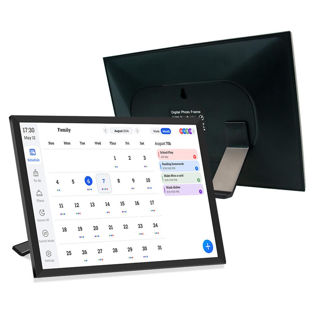 10,1 Zoll Smart Digitaler Kalender und Planer HD Touchscreen Smart Kalender mit Aufgabenliste Essensplänen Digitaler Planer für Familie