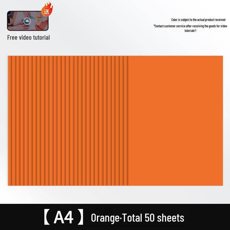 Free Shipping: Extra Thick A4 Color Cardstock - 50 Sheets - 160g White Card for Children's Crafts & Origami