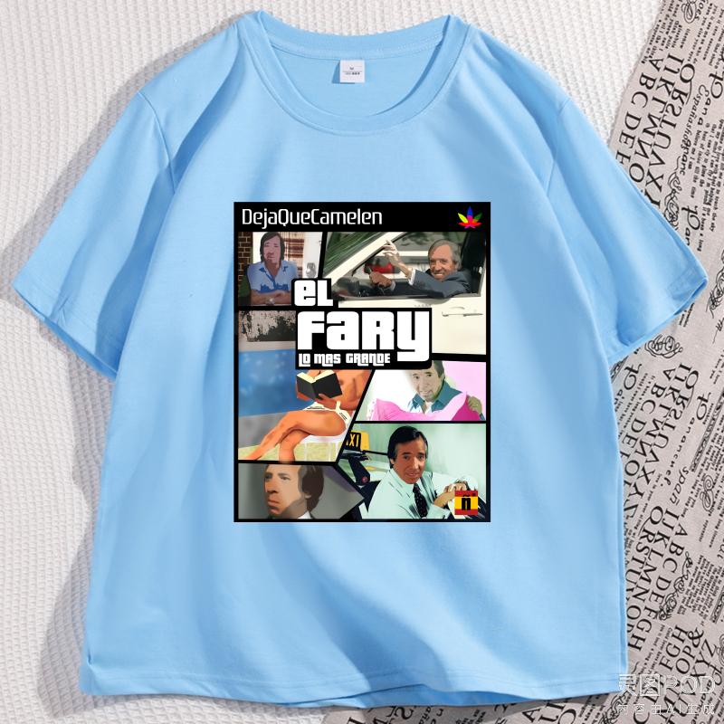 

Fashionable Streetwear Graphic Tshirts El Fary T Shirt Spanish Casual Cotton Short Sleeve Y2K Clothes Comfortable Top Tshirt 4XL