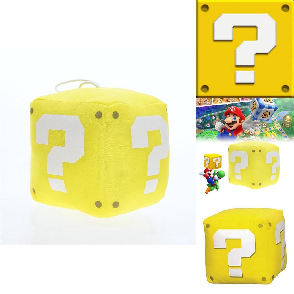Super Mario Marioo Fragezeichenblock Goldener Würfel Plüschtier Stofftierpuppe
