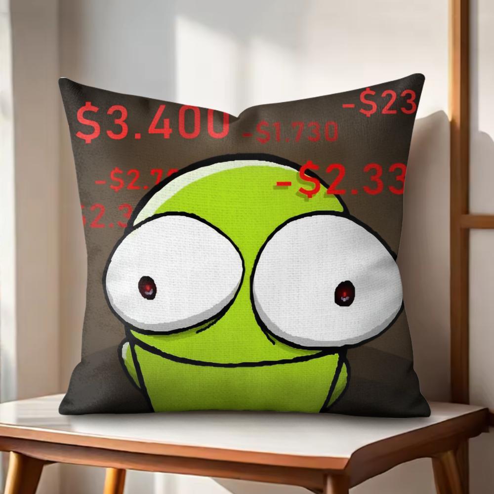 Horrible Games RREPOS Cushion Cover Natural Linen Organic Fabric DoubleSided Printing Couch Pillow Covers Home Decor