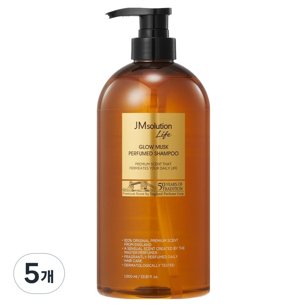 JM Solution Life Glow Musk Perfume Shampoo Lavender Citrus 5 pcs 1L