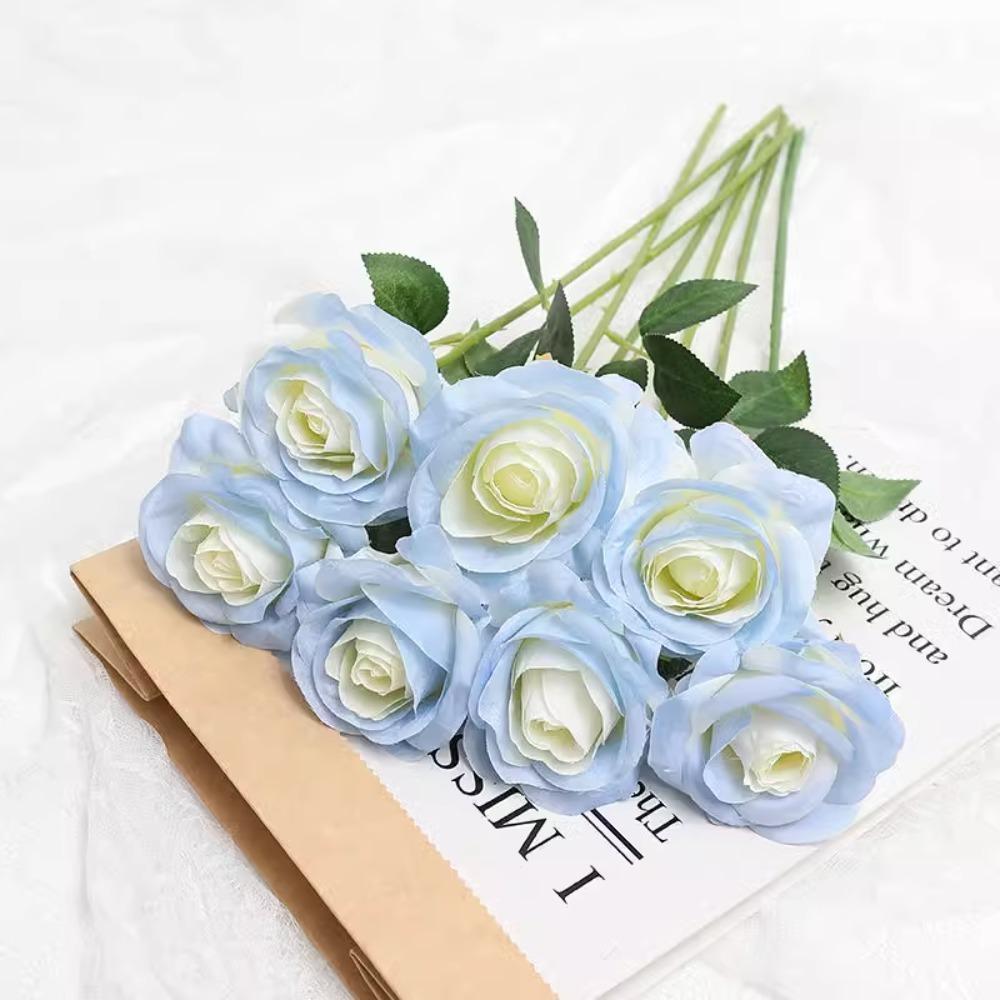 3/5Pcs Tulip Rose Artificial Flower Bouquet for DIY Home Room Table Decor Wreath Gift Box Scrapbooking  Wedding Christmas Decor