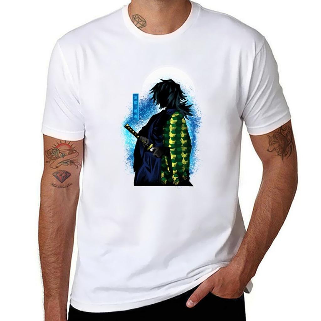 Giyu Hashira  Dark Shadow TShirt Minimal Art Print TShirt