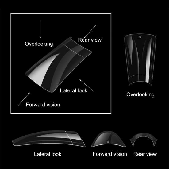 500Pcs DIY Plastic Creative Long Lasting Duck Fake Nails Extension Tips Nail Tips