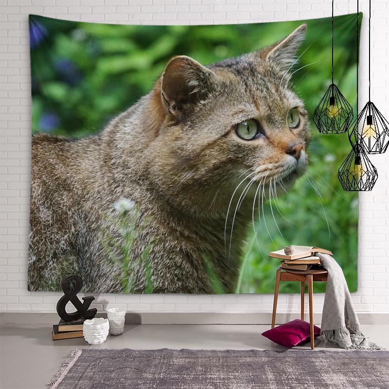 Cute Cat Tapestry Background Wall Art Decoration Wall Hanging Bedroom Dormitory Room Kawaii Home Decoration