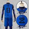HOLOUN Blue Lock Horaku Mawari 8 Practice Cosplay Halloween Performance Holiday XL Size & No. Uniform, Blue, Costume, Event, Anime, Costume, Outfit,