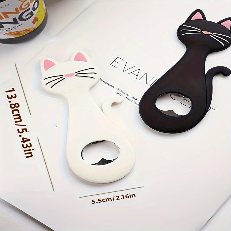 1Pc bottle opener, cartoon beer bottle opener, cat-shaped refrigerator decoration, refrigerator sticker, beer bottle opener.