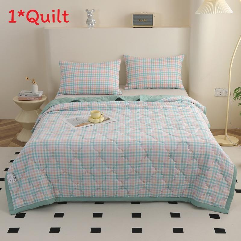 Pattern Lattice Water Wash Cotton Bedding Summer Air Conditioning Blanket Quilt